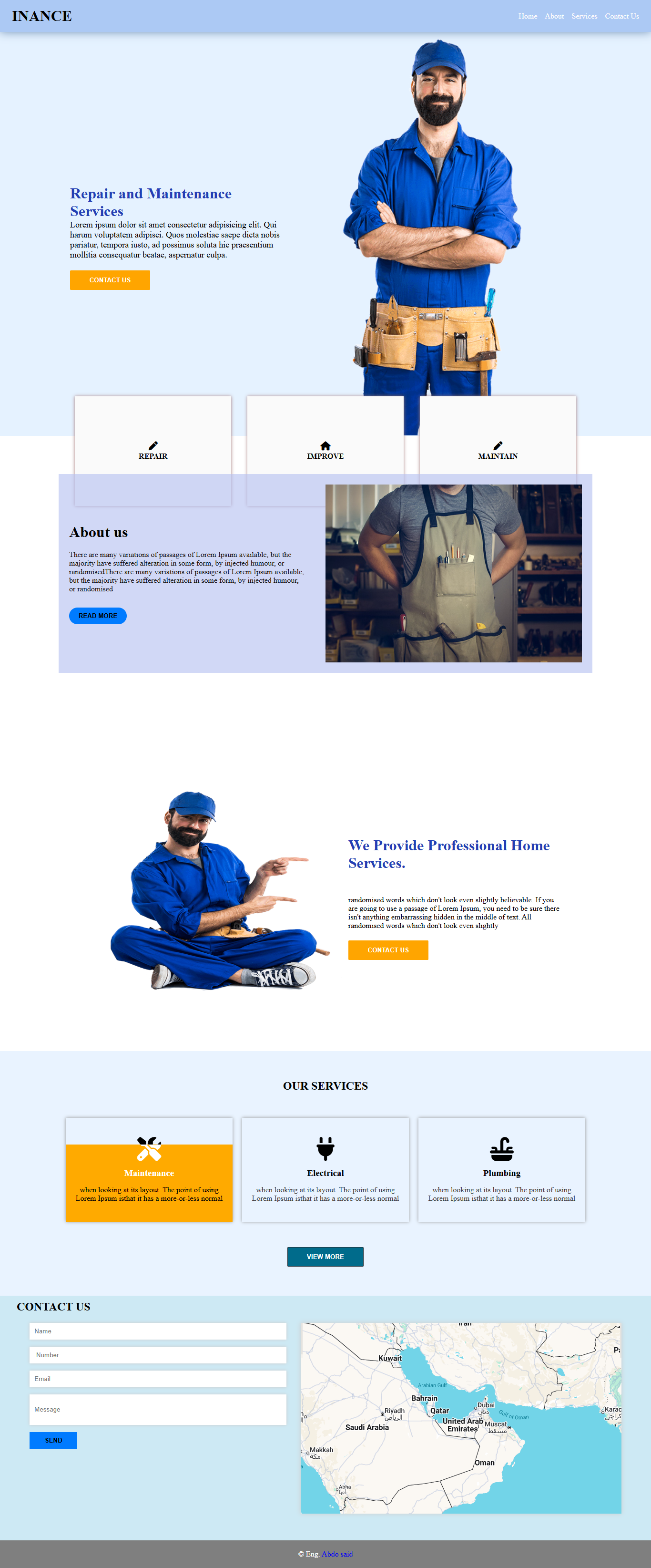 Inance Website Preview