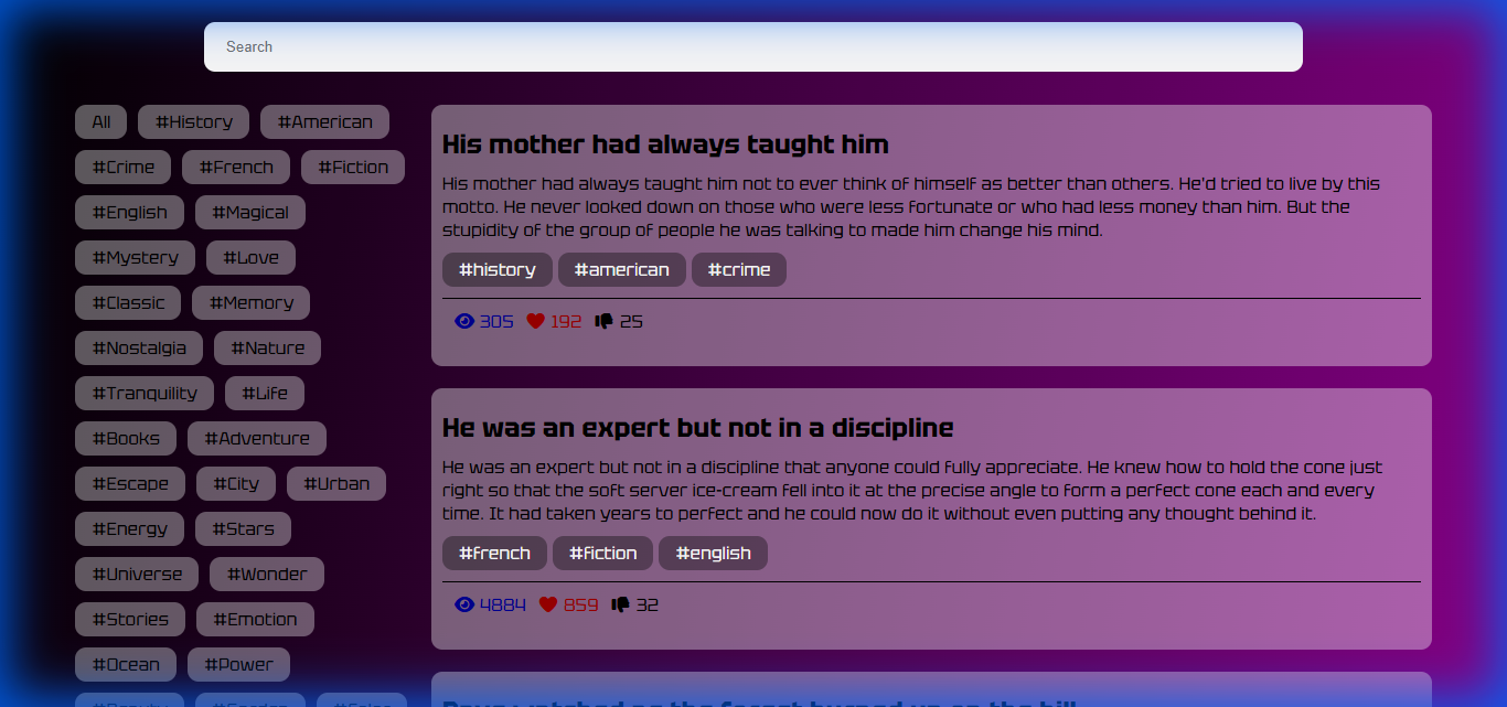 Posts Website Preview